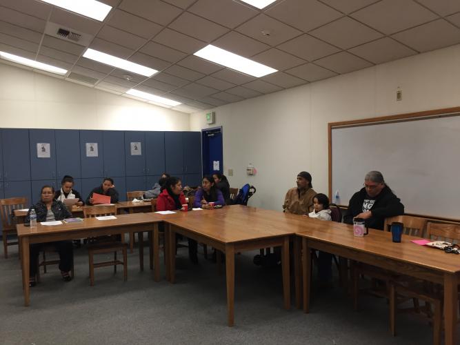 Pacific Parents meet to discuss report cards, conferences, and healthy meals